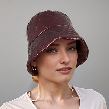 Zimní klobouk Bucket hat 242282HH bordo 58