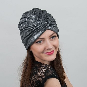 Dámský turban Gardio střibrná