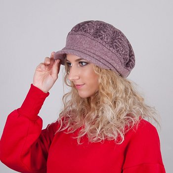 Women's winter hat Fokrana old pink